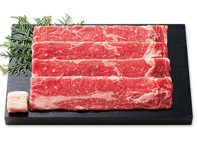 短角牛やわらかリブロースすき焼き用うす切り写真