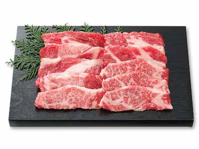 短角牛　バラカルビ焼肉用写真
