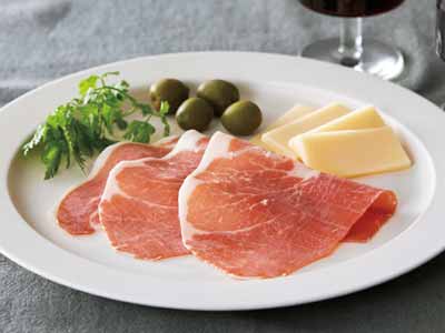 えばらハーブ豚の国産生ハム写真