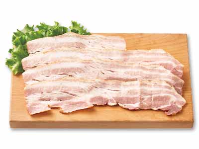 大地を守る会のベーコンスライス（江原ハーブ豚使用）写真