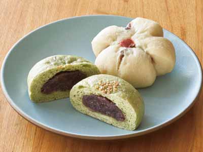 サラの桜・よもぎあんぱんセット写真