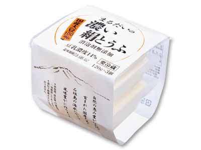 濃い絹豆腐(日持ち・小分け)写真