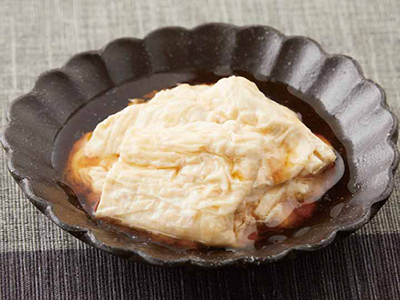 湯葉とろ刺し(タレ付き)写真