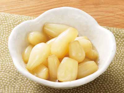 らっきょうの甘酢漬（はちみつ入り）写真