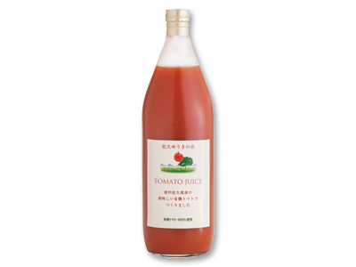 信州佐久高原のトマトジュース（有機トマト使用）写真