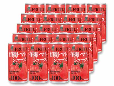 箱売・有機トマトジュース・無塩(20缶)写真