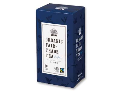 ノヴァの有機フェアトレードセイロン紅茶ティーバッグ写真