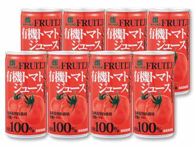 有機トマトジュース・無塩(8缶)写真