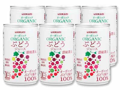 オーガニックぶどうジュース(6缶)写真