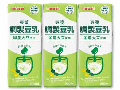 ゴクゴク飲める 国産大豆の調製豆乳3本写真