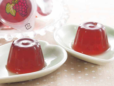 ミニカップゼリー（有機ぶどう使用）写真