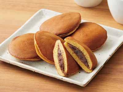 国産小麦のミニどら焼き(北海道産小豆餡使用)写真