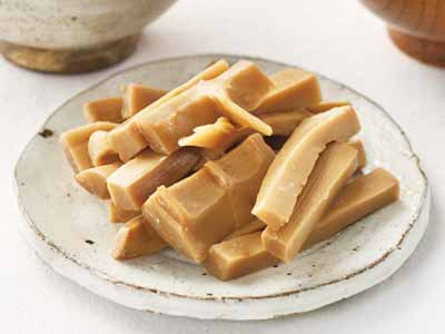 国産たけのこで作った味付きメンマ写真