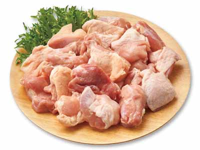 徳用・恵那どりモモ肉唐揚用・バラ凍結写真