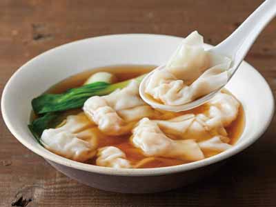 天然エビのエビワンタン(スープ付き)写真