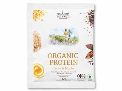 オーガニックプロテイン（カカオ＆メープル）1回分写真