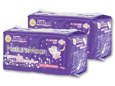 ナチュラムーン生理用ナプキン多い日の夜用(羽つき)写真
