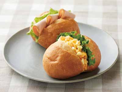 バーガーにも!ふんわりやわらか丸パン写真