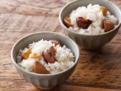 熊本県産渋皮付き栗ご飯の素写真