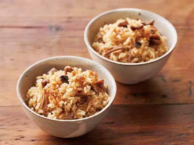 3種の国産きのこ　炊き込みご飯の素写真