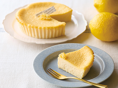 瀬戸内レモンピールのチーズケーキ写真