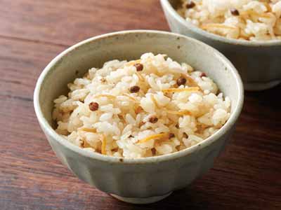 国産山椒と生姜の混ぜご飯の素　1合用写真