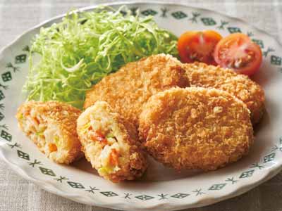 駿河湾産桜海老と国産竹の子の春コロッケ写真