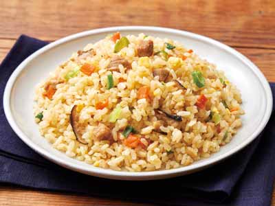 国産野菜と煮豚の直火炒めチャーハン写真