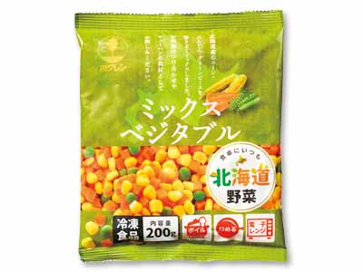 北海道産ミックスベジタブル（グリーンピース入り）写真
