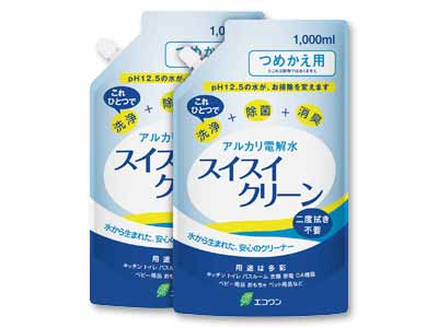 詰替用・アルカリ電解水スイスイクリーン 2コ写真