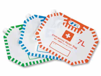 防災・非常用ウォーターバッグ7Ｌ　3枚組写真