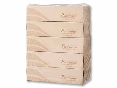 再生紙100%ティッシュペーパー・ピュアティッシュ写真