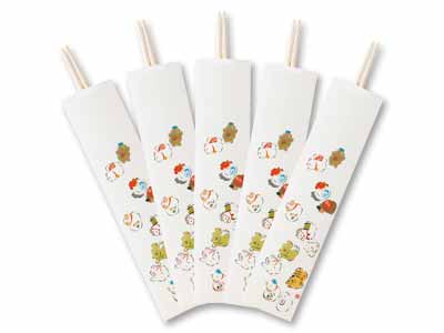 祝箸　十二支　5膳写真