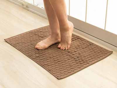 今治タオルバスマット　ブラウン写真