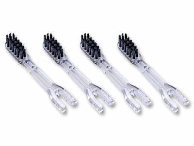 ソラデー替ブラシ(4本入)3列コンパクト ハニカムポイント毛写真