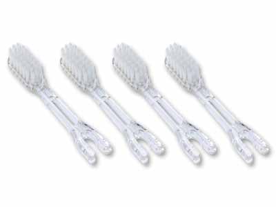 ソラデー替ブラシ(4本入)4列ワイド やわらかめ写真