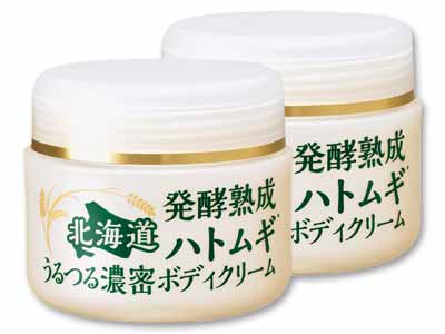 北海道 発酵熟成ハトムギうるつる濃密ボディクリーム 80G 2コ組写真