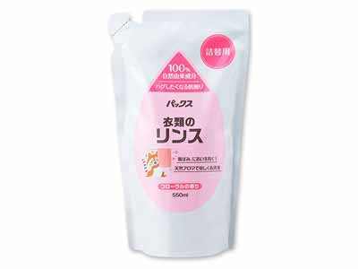 パックス衣類のリンス(詰替用)フローラルの香り写真