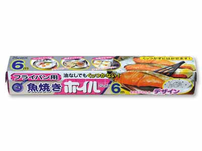 フライパン用 魚焼きホイル 25CM×6m写真
