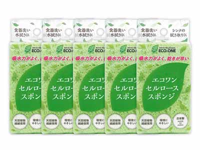 エコワン　セルローススポンジ　5コ入写真