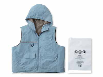 ＣＯＧＩＴ防災　パーソナル防災ベスト　アイスグレー写真