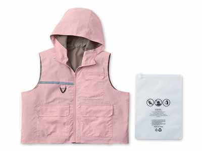 ＣＯＧＩＴ防災　パーソナル防災ベスト　パウダーピンク写真