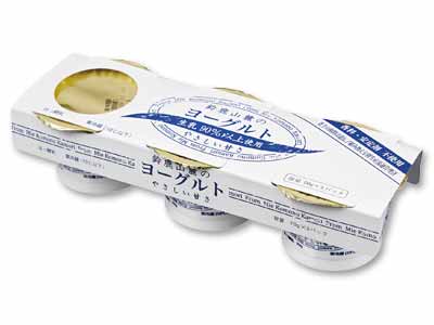 やさしい甘さ鈴鹿山麓ヨーグルト 加糖3コ写真