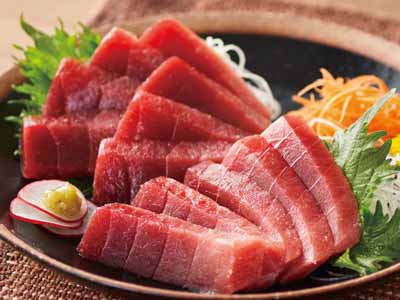 天然めばちまぐろ中トロ（刺身用）写真