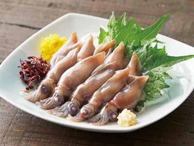 境港水揚げ ほたるいか刺身用写真