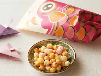 鯉のぼりあられ（赤）写真