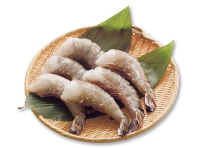 無頭殻付エコシュリンプ特大(ブラックタイガー)写真