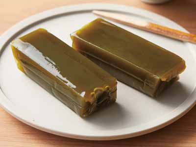 有機宇治抹茶入り京羊羹 ミニ2コ写真