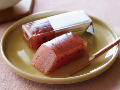 さくらの京羊羹(国産桜葉使用)ミニ2コ写真