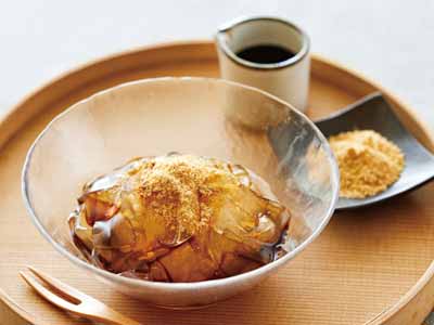 国産天草100％使用　ところてんすいーつ（黒糖みつ・きな粉付き）写真